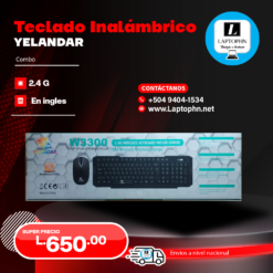 Teclado inalámbrico YELANDAR 2.4 G con mouse incluido